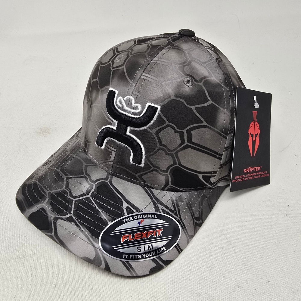 HOOEY Kryptek‎ Chris Kyle Grey Camo Flexfit S/M Baseball Cap Hat American Flag